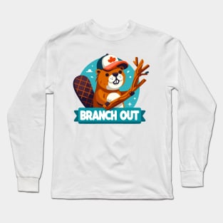 Branch Out: Clever Beaver's Exploration Long Sleeve T-Shirt